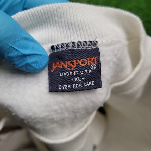 VTG 90s Jansport Preppy Bear Sweatshirt L Franklin & Marshall Polo Bear Style - Picture 10 of 11